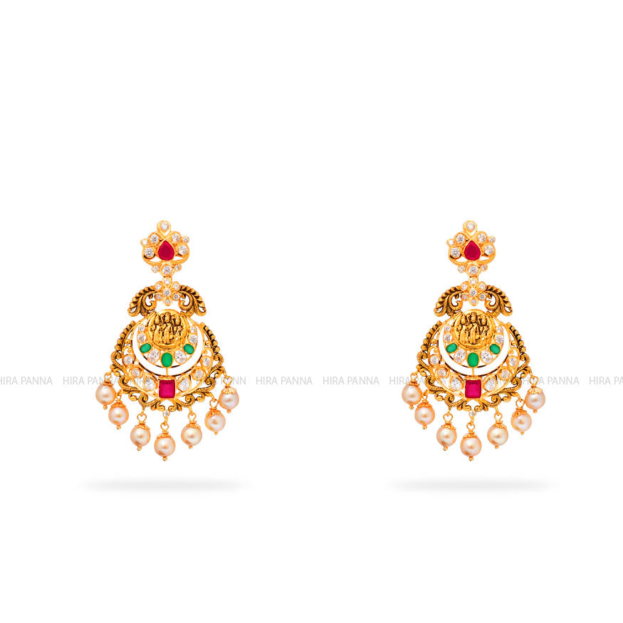 Unique Ramparivar Necklace with Earrings - South Indian Temple Jewellery |  Arjunazz